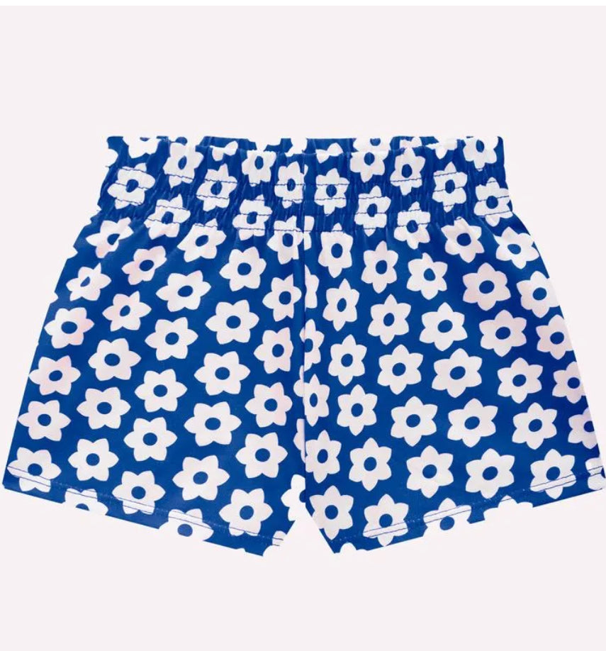 Kyly Conjunto Infantil Niña Bordado Flor Azul