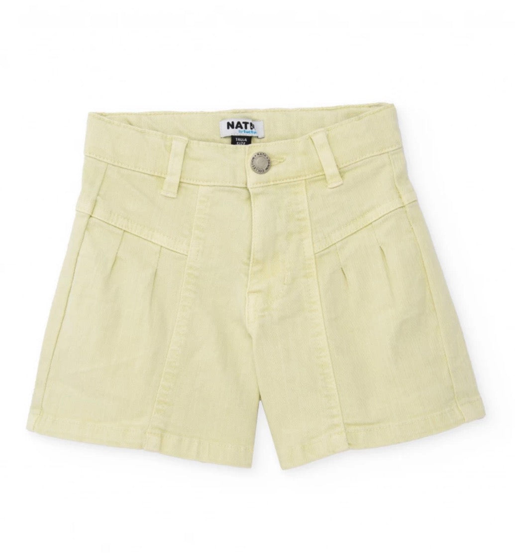TucTuc NK Top Con Tejido Canelé Y Short Con Pliegues Frontales