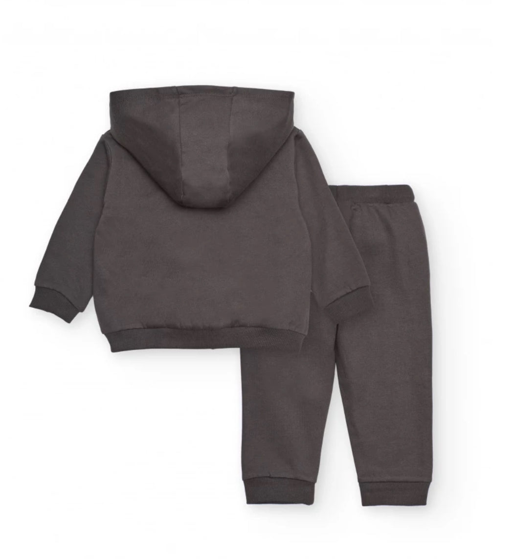 TucTuc Conjunto Sudadera Niño Gris Estampado Gráfico