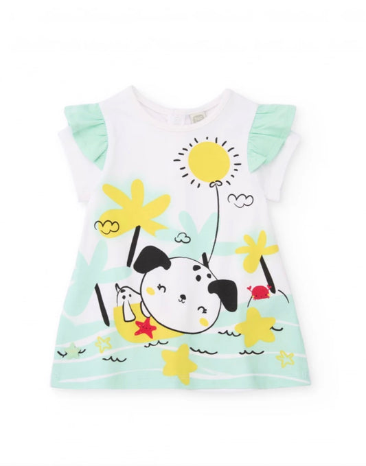 TucTuc Vestido Estampado De Perrito
