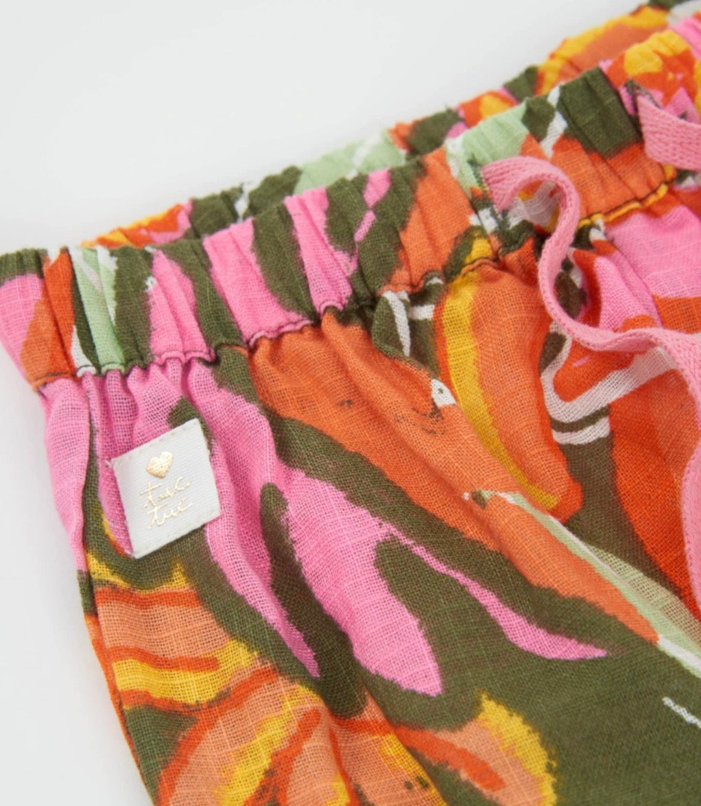 TucTuc Conjunto Top Tirantes Ajustables Y Pantalón De Tejido Ligero