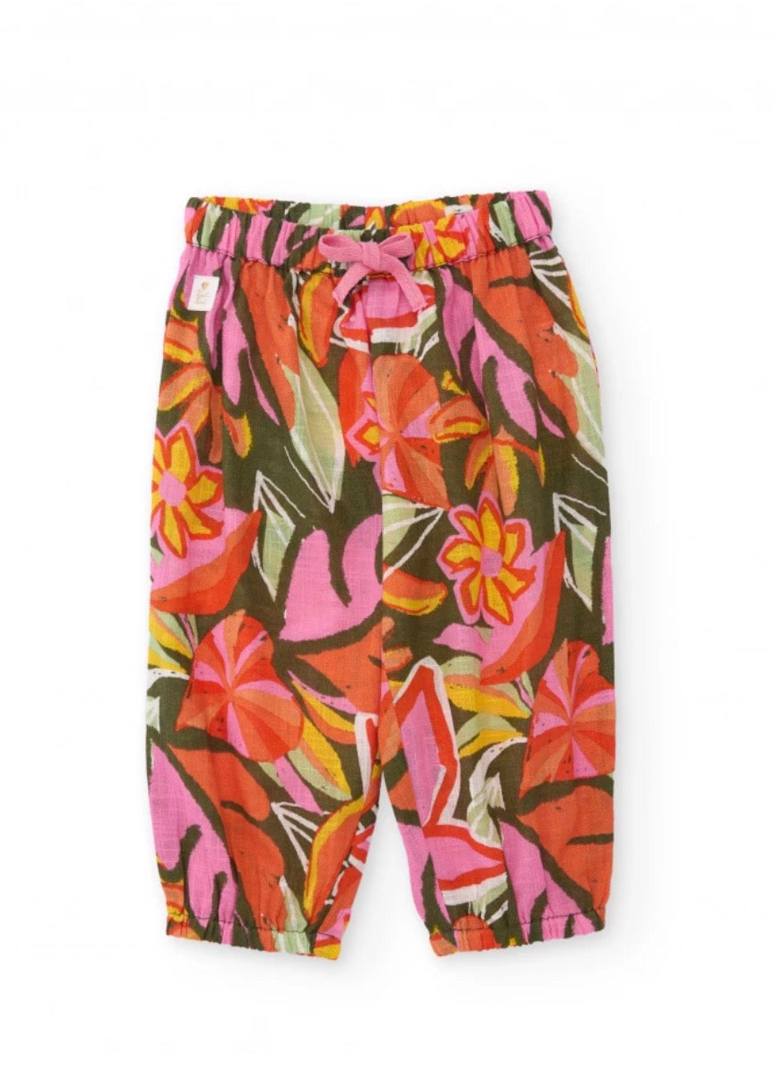 TucTuc Conjunto Top Tirantes Ajustables Y Pantalón De Tejido Ligero