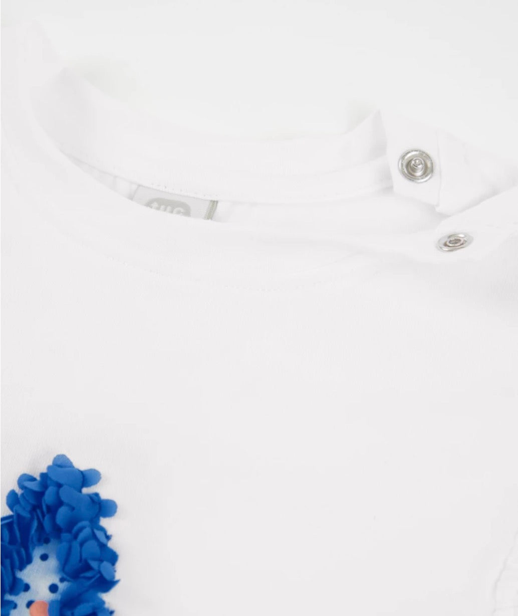 TucTuc Conjunto Blusa Estrella Con Textura Y Short Con Volantes