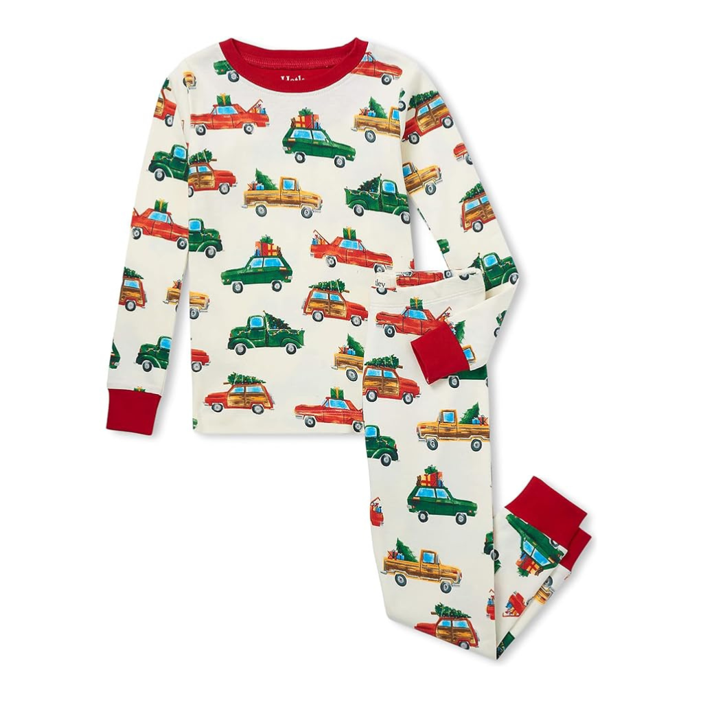 Hatley Holiday Cars Cotton Pajama Set