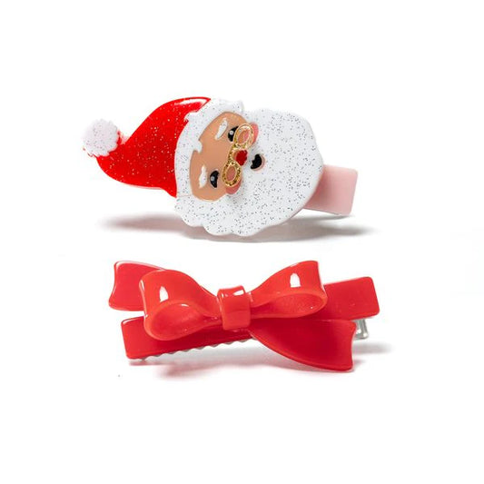 Santa Claus Red Bow Hair Clips Set Ref. AC241AA-035-7