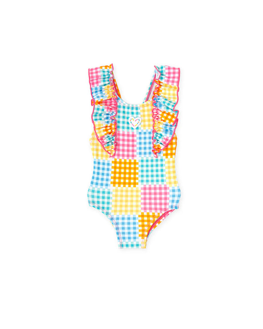 AGATHA RUIZ DE LA PRADA BABY TRAJE DE BAÑO VICHY MULTICOLOR NIÑA