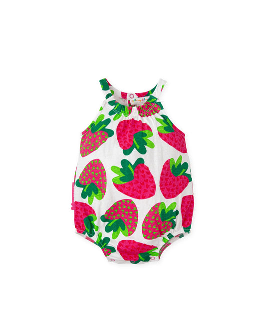 AGATHA RUIZ DE LA PRADA BABY PELELE FRESAS FUCSIA NIÑA