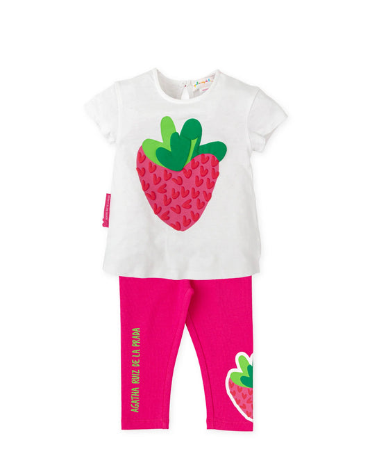 AGATHA RUIZ DE LA PRADA BABY CONJUNTO 2 PZAS. FRESA FUCSIA NIÑA
