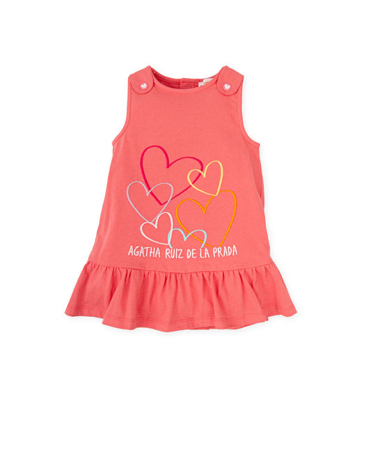 AGATHA RUIZ DE LA PRADA BABY VESTIDO SIN MANGAS PÉTALO NIÑA