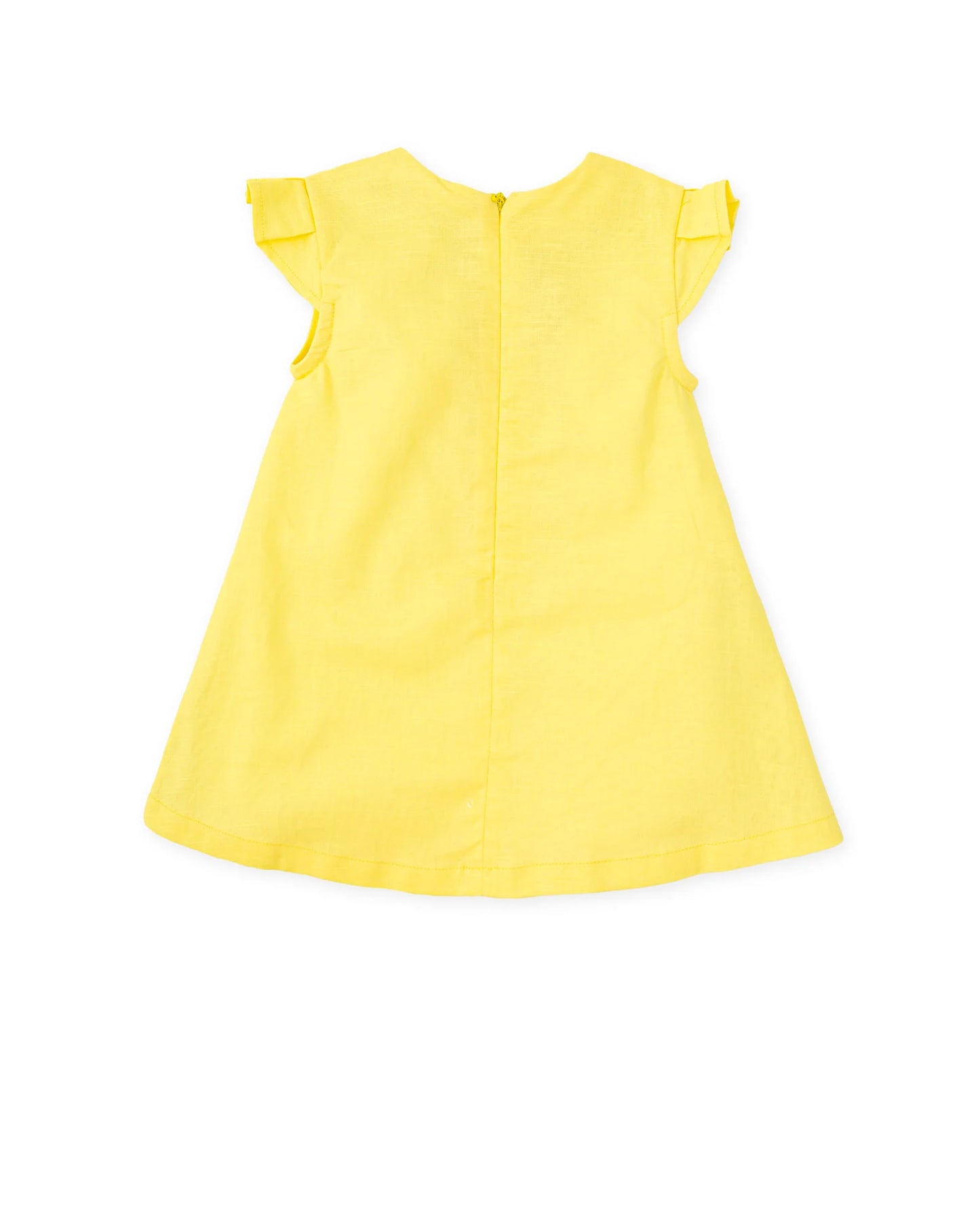 AGATHA RUIZ DE LA PRADA BABY VESTIDO AMARILLO CON FLOR NIÑA