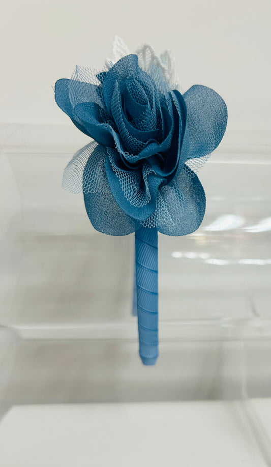 Tutto Piccolo Ceramic Tulle Flowers Headband