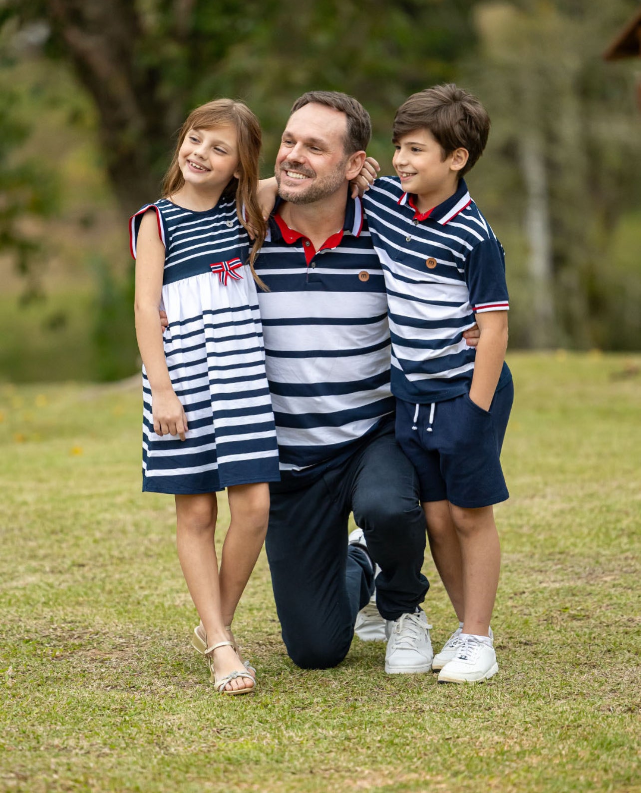 Milon Polo Niño Rayas Con Bermuda Rojo Ref.2001064-6826