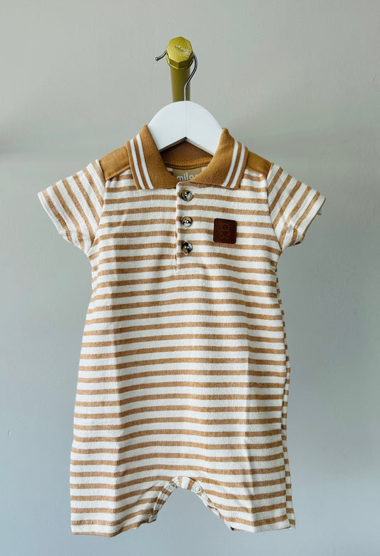 Milon Body Rayas Cuello Polo Beige Ref.2001127-8532