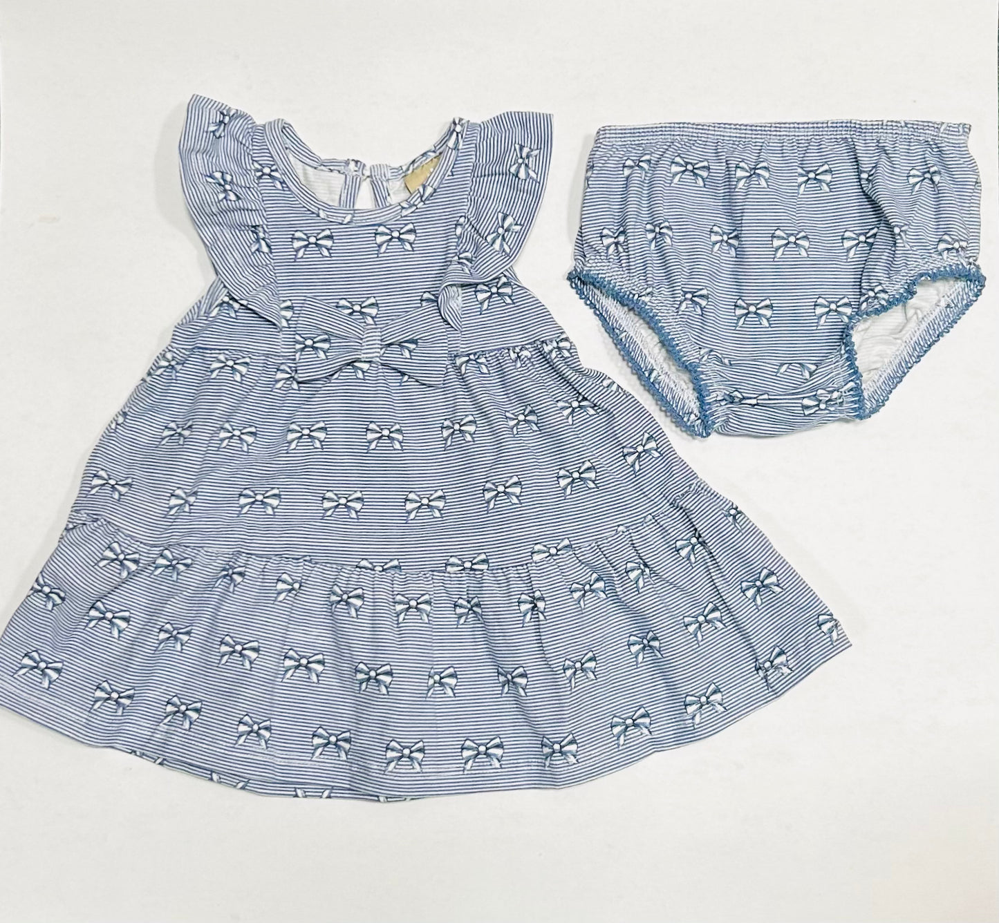 Milon Vestido Azul Lazos