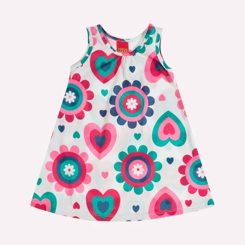 KYLY Vestido Infantil Niña Estampado Flores