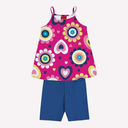 KYLY Conjunto Infantil Niña Estampado Flores