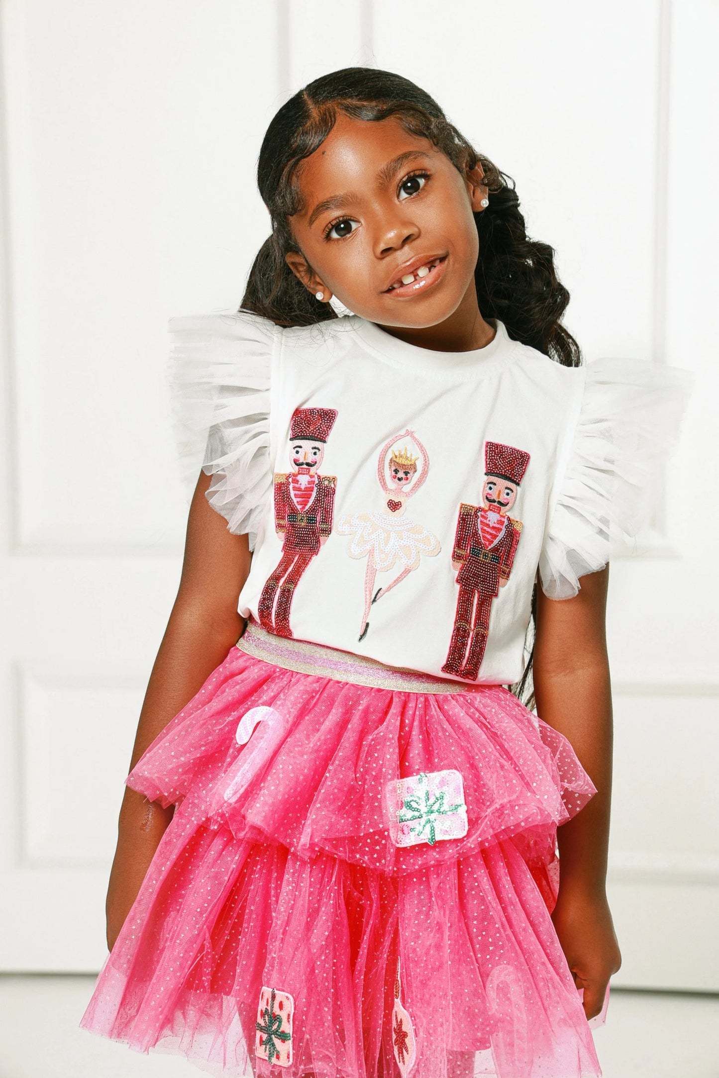 TWD NUTCRACKER AND BALLERINA PATCHED TOP