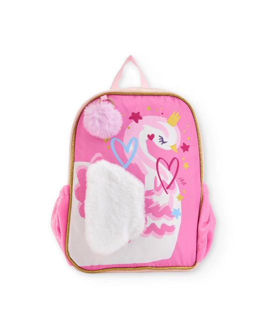 Tuc Tuc Mochila para niña en rosa con estampado de cisne
