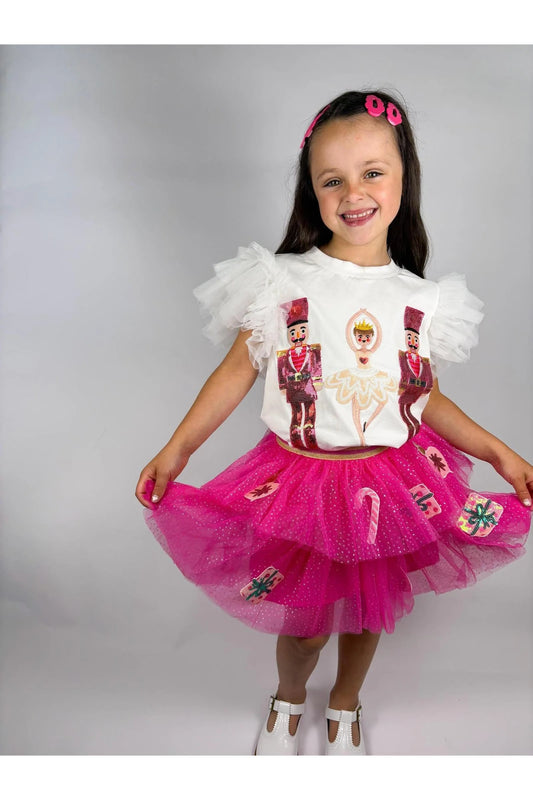 TWD CANDY CANE AND PRESENT PATCHED TULLE SKIRT
Quantity