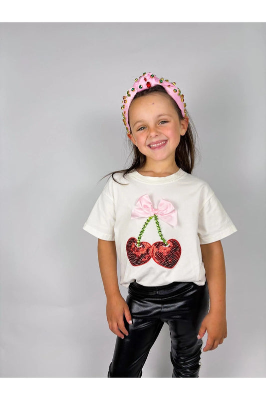 TWD CHERRY AND BOW GEM TOP