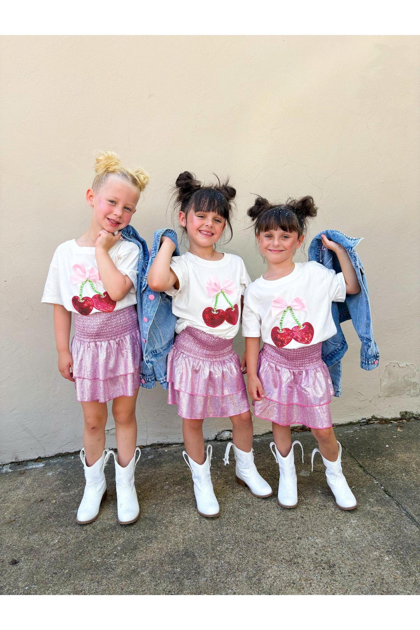 TWD CHERRY AND BOW GEM TOP