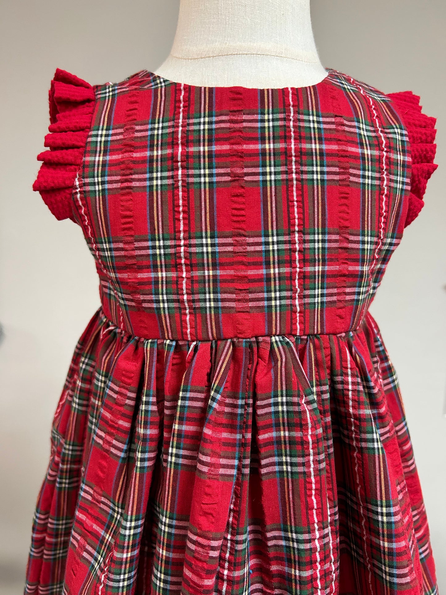 Traje Niña Tartán Navidad