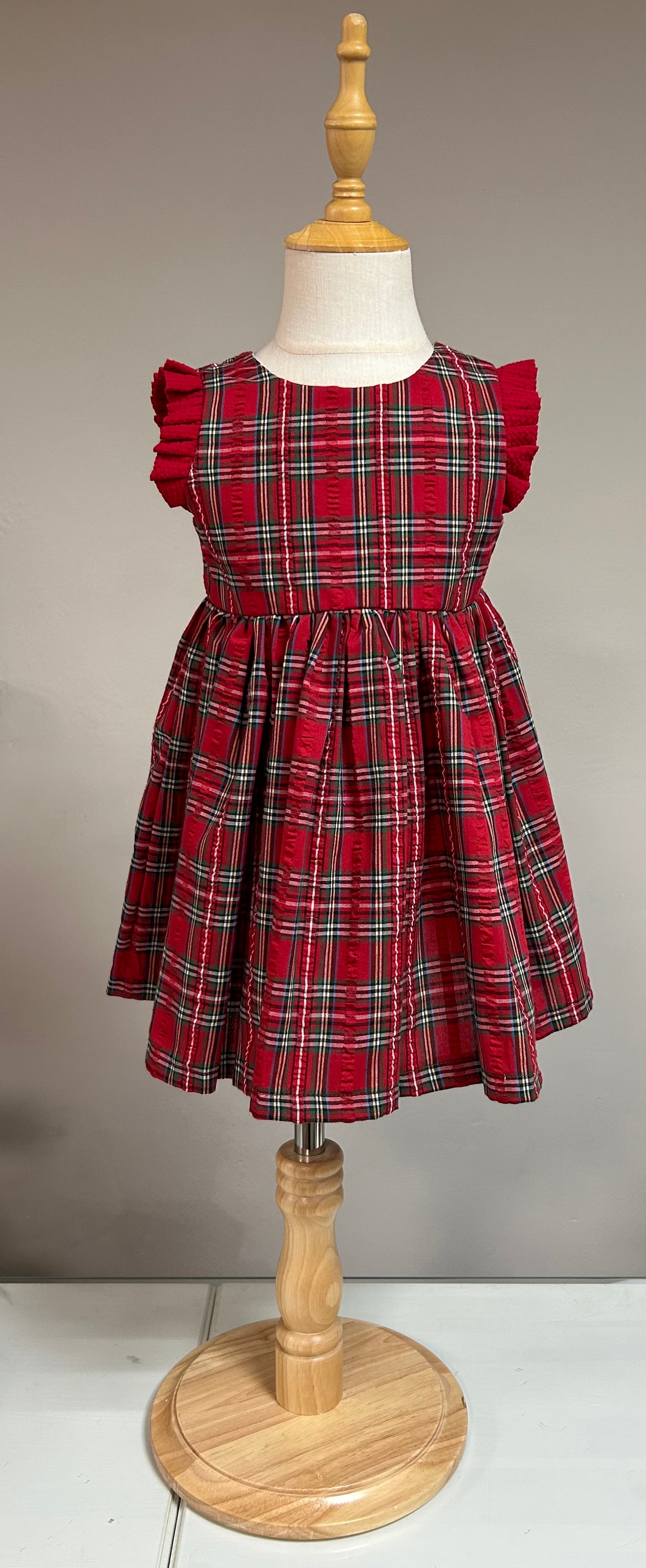 Traje Niña Tartán Navidad