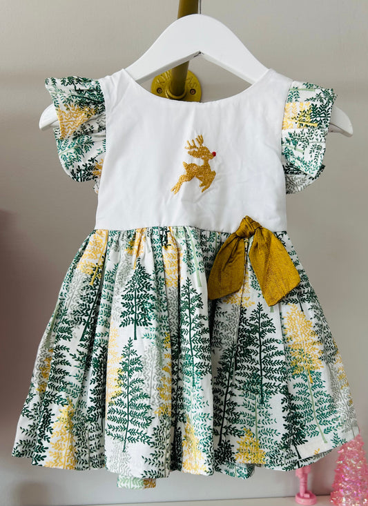 Ragazza Bella Rain Deer Forrest Dress