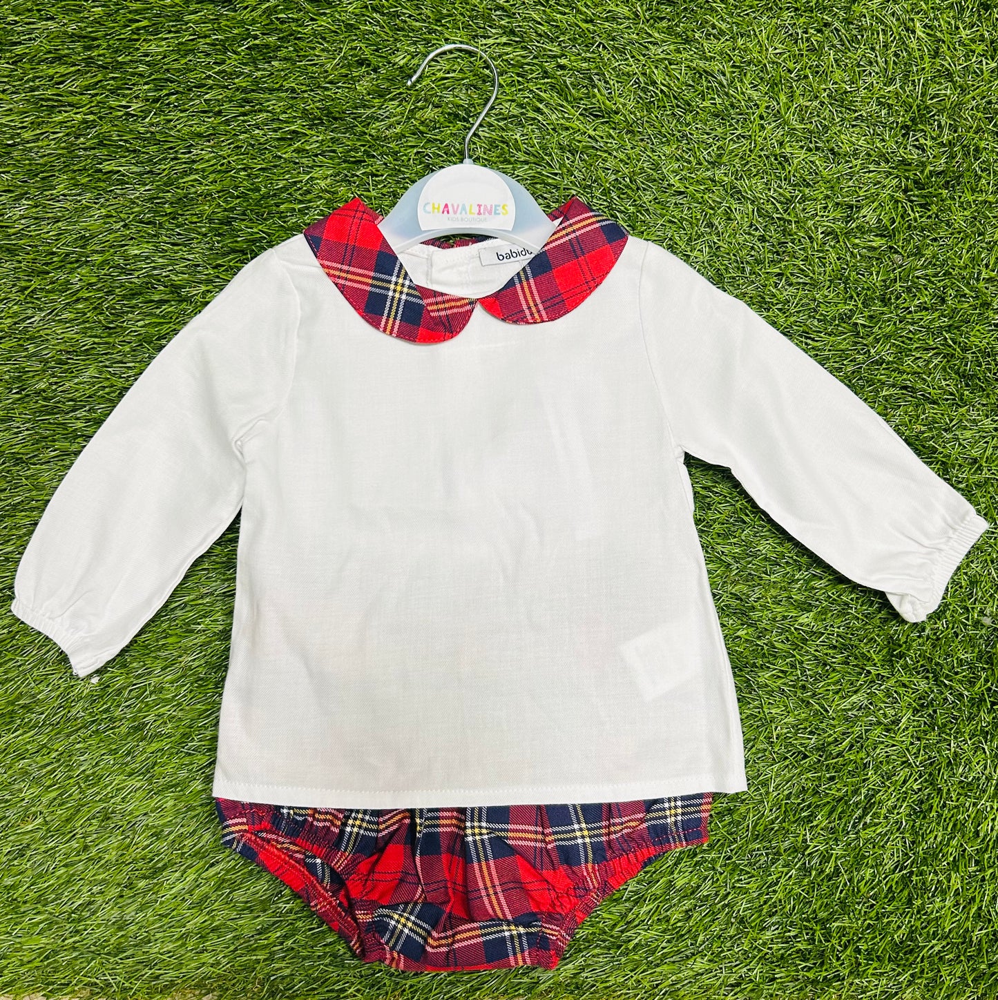 Babidu Conjunto Rojo Con Bombacho