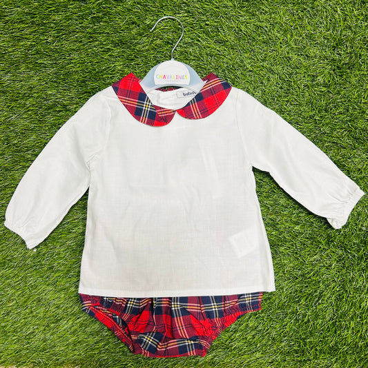 Babidu Conjunto Rojo Con Bombacho