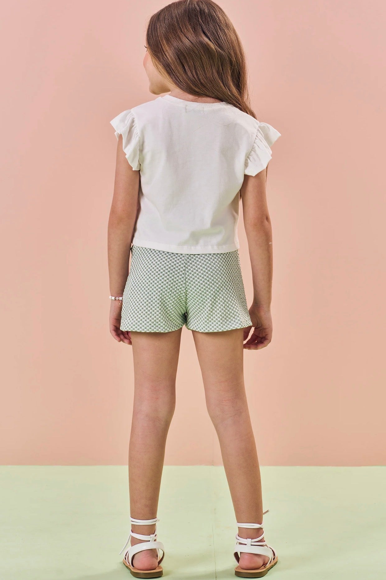 Kukiê Conjunto Blusa Y Short Verde Bloom As You Are
