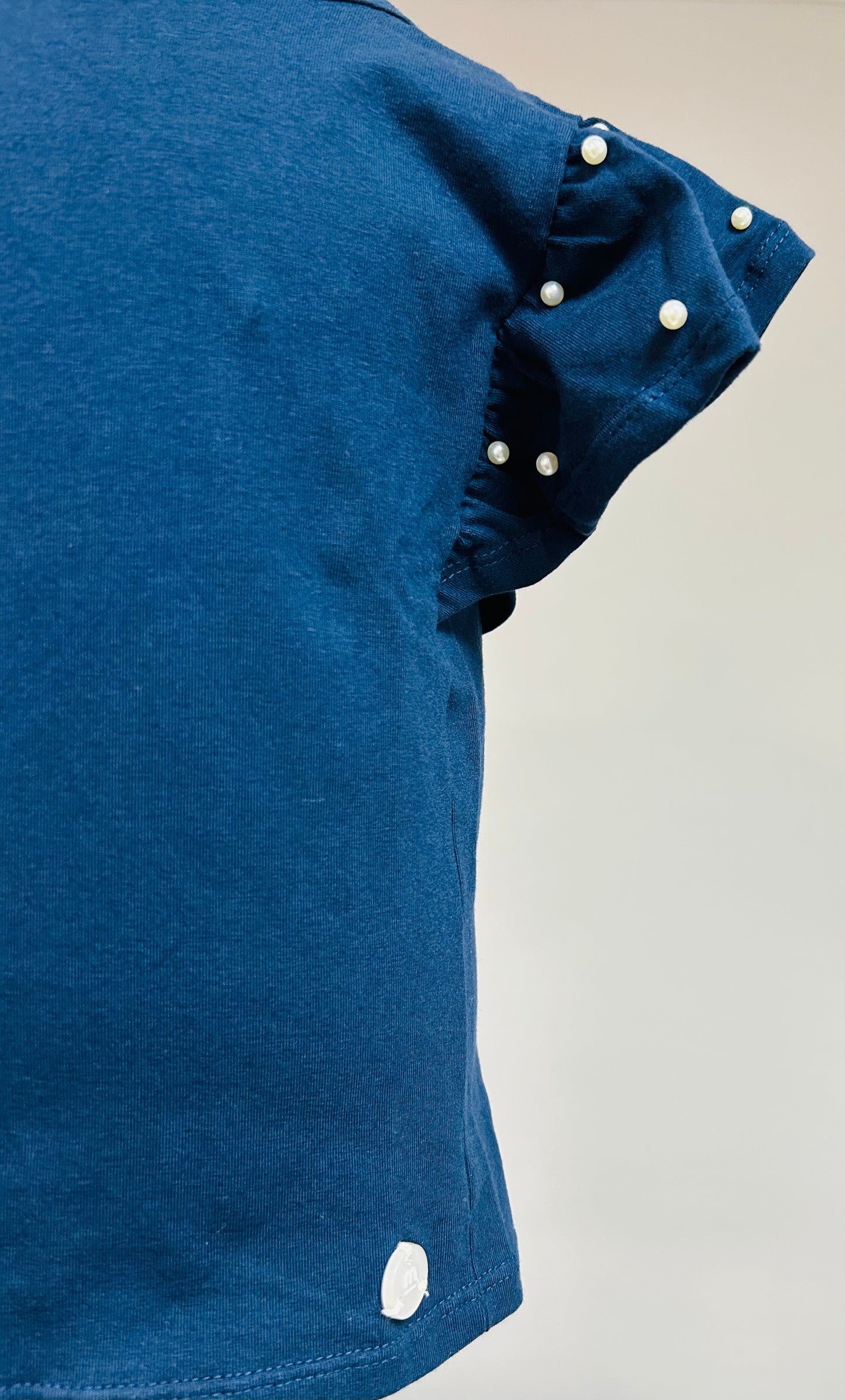 Milon Top Volante En La Manga Navy