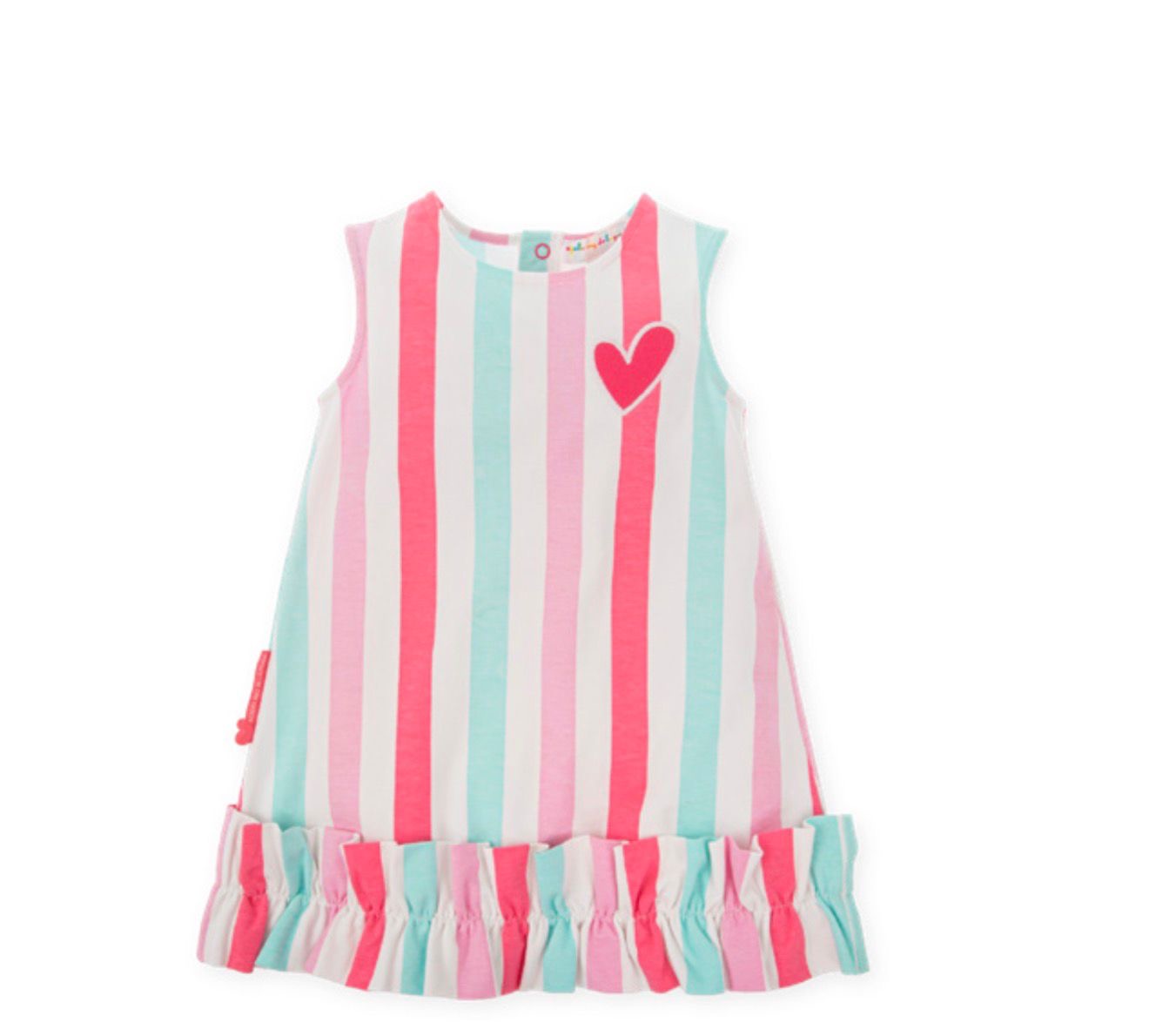 Agatha Ruiz De La Prada Vestido Niña sin Mangas Rayas