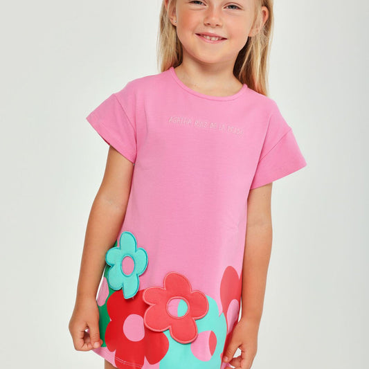 Agatha Ruiz De La Prada Vestido Niña Flores Picnic