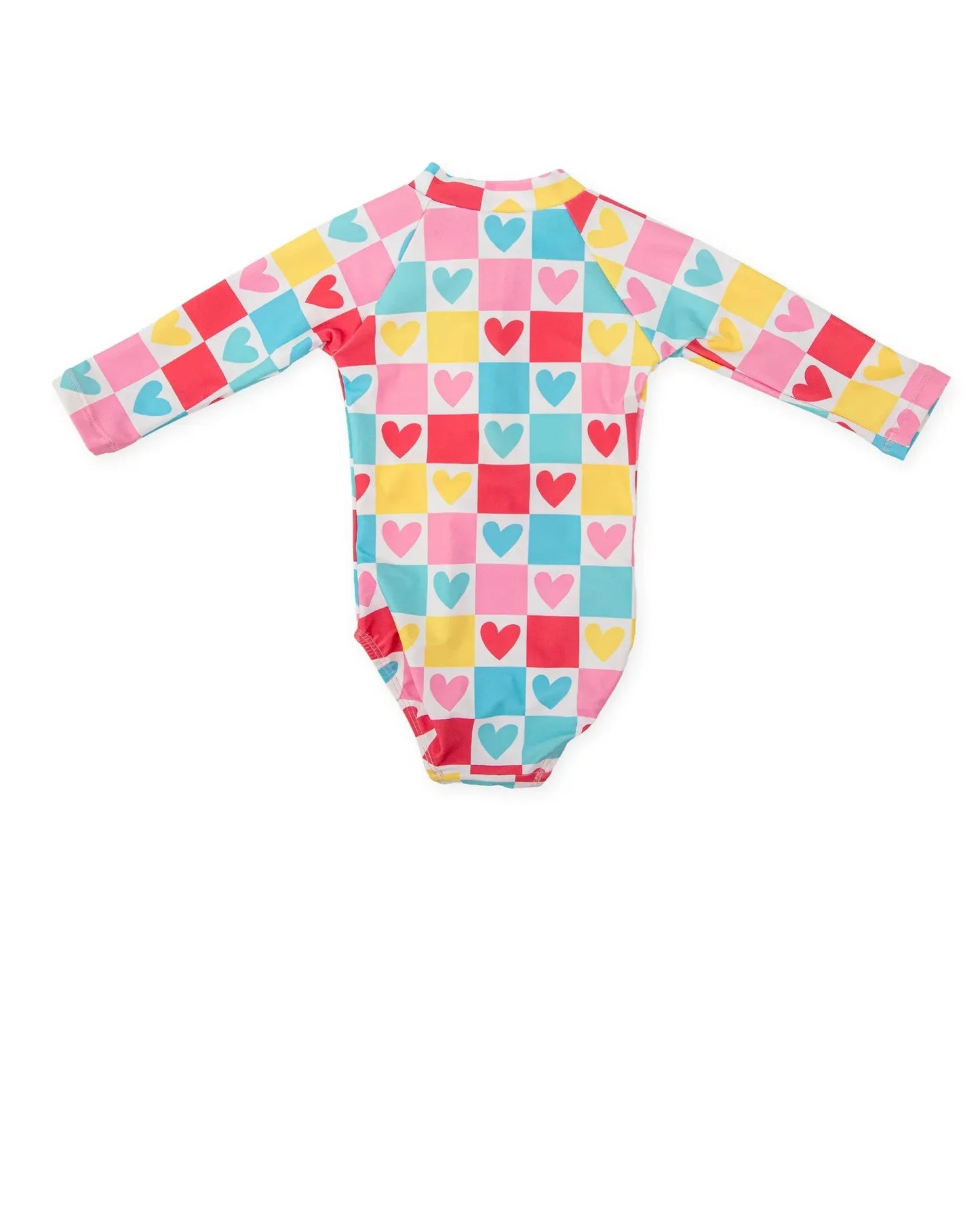 Agatha Ruiz De La Prada BAÑADOR LYCRA CORAZONES MANGA LARGA