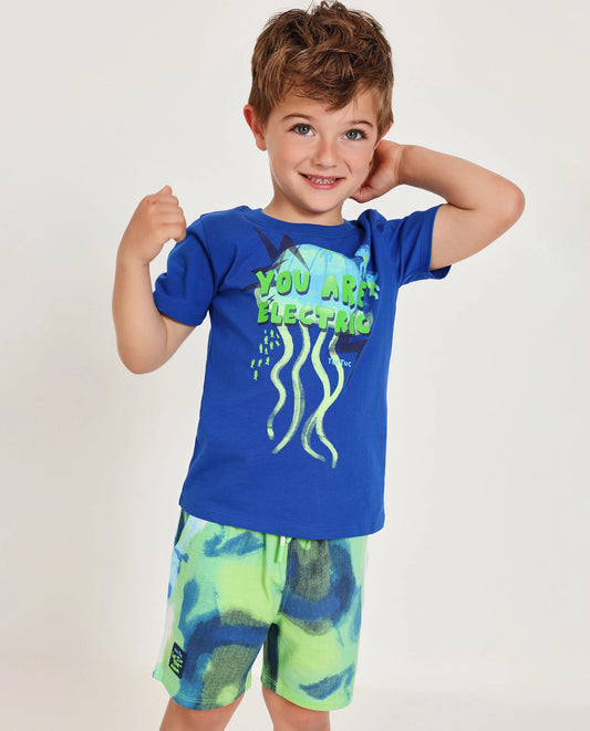 TucTuc Camiseta  Y Bermuda de Punto Marino Medusa