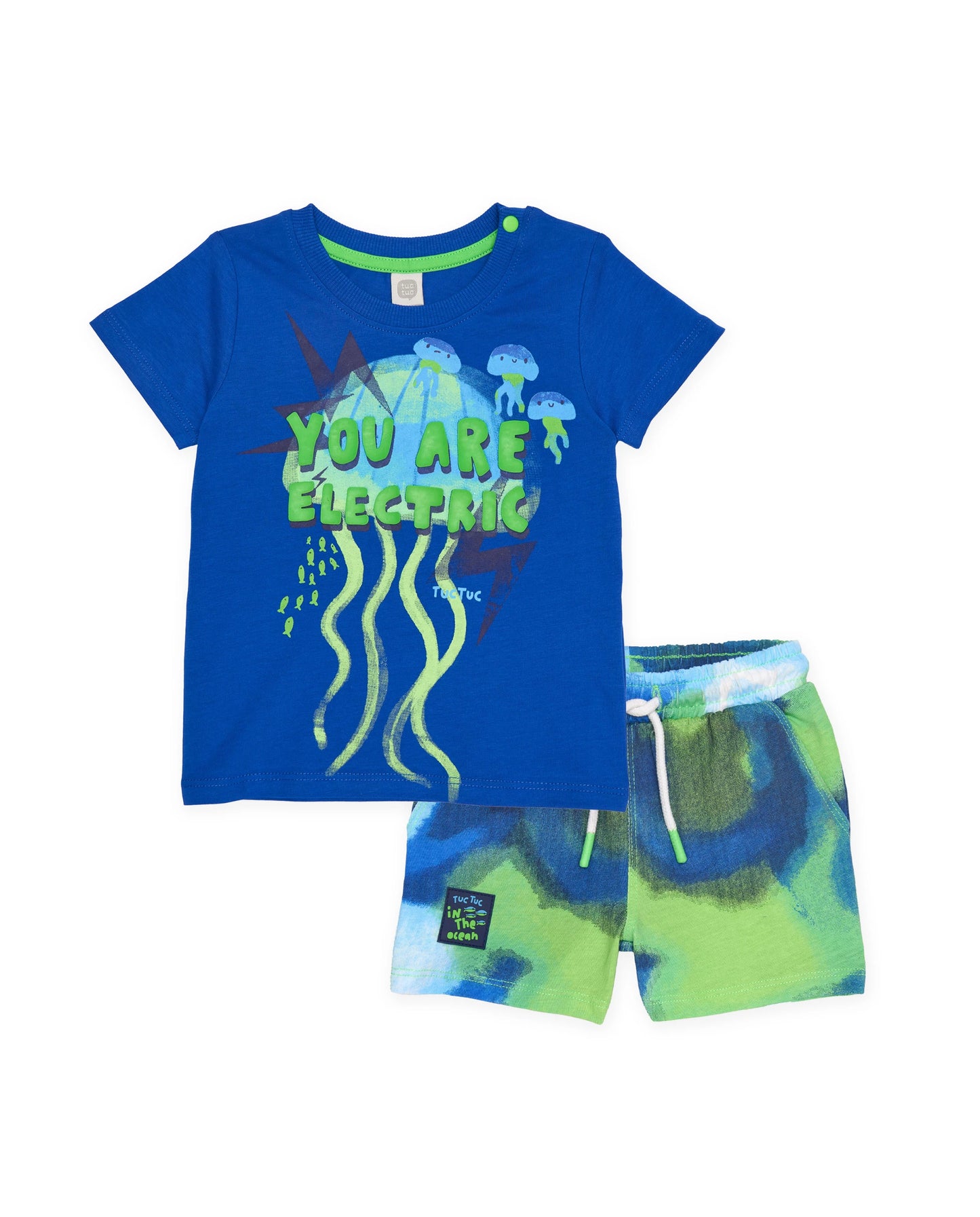 TucTuc Camiseta  Y Bermuda de Punto Marino Medusa