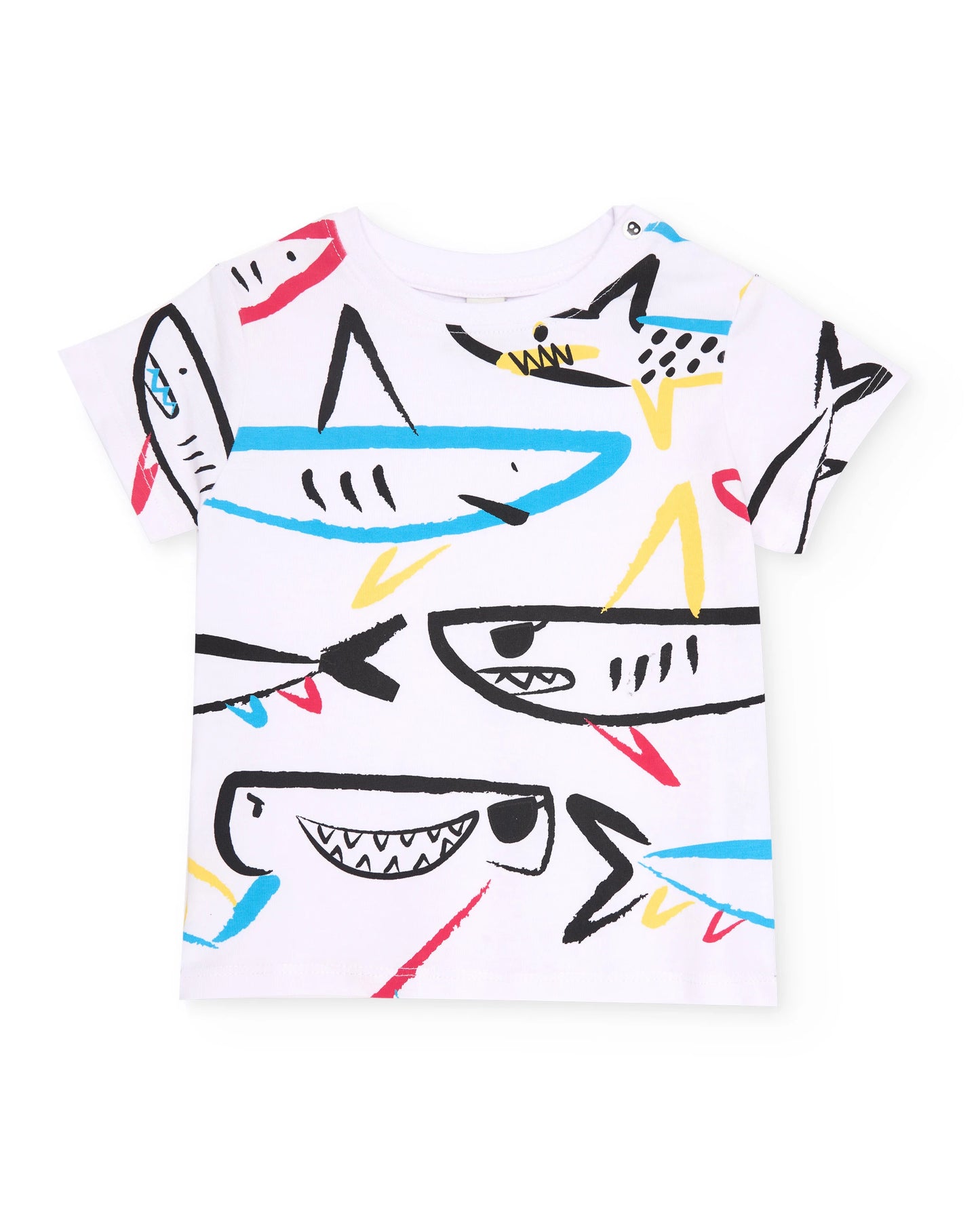TucTuc Conjunto de niño de punto con diseño de tiburones