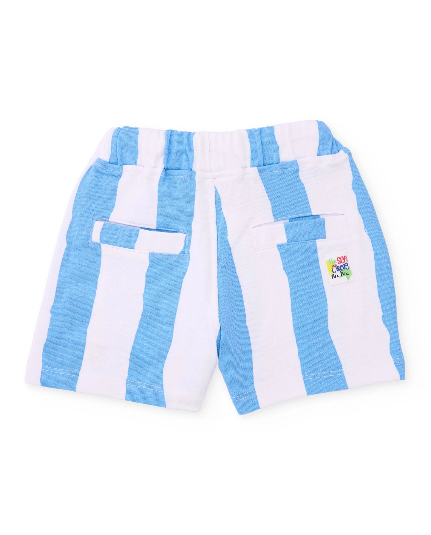 TucTuc Conjunto Camiseta y Bermudas de niño de punto y diseño a rayas