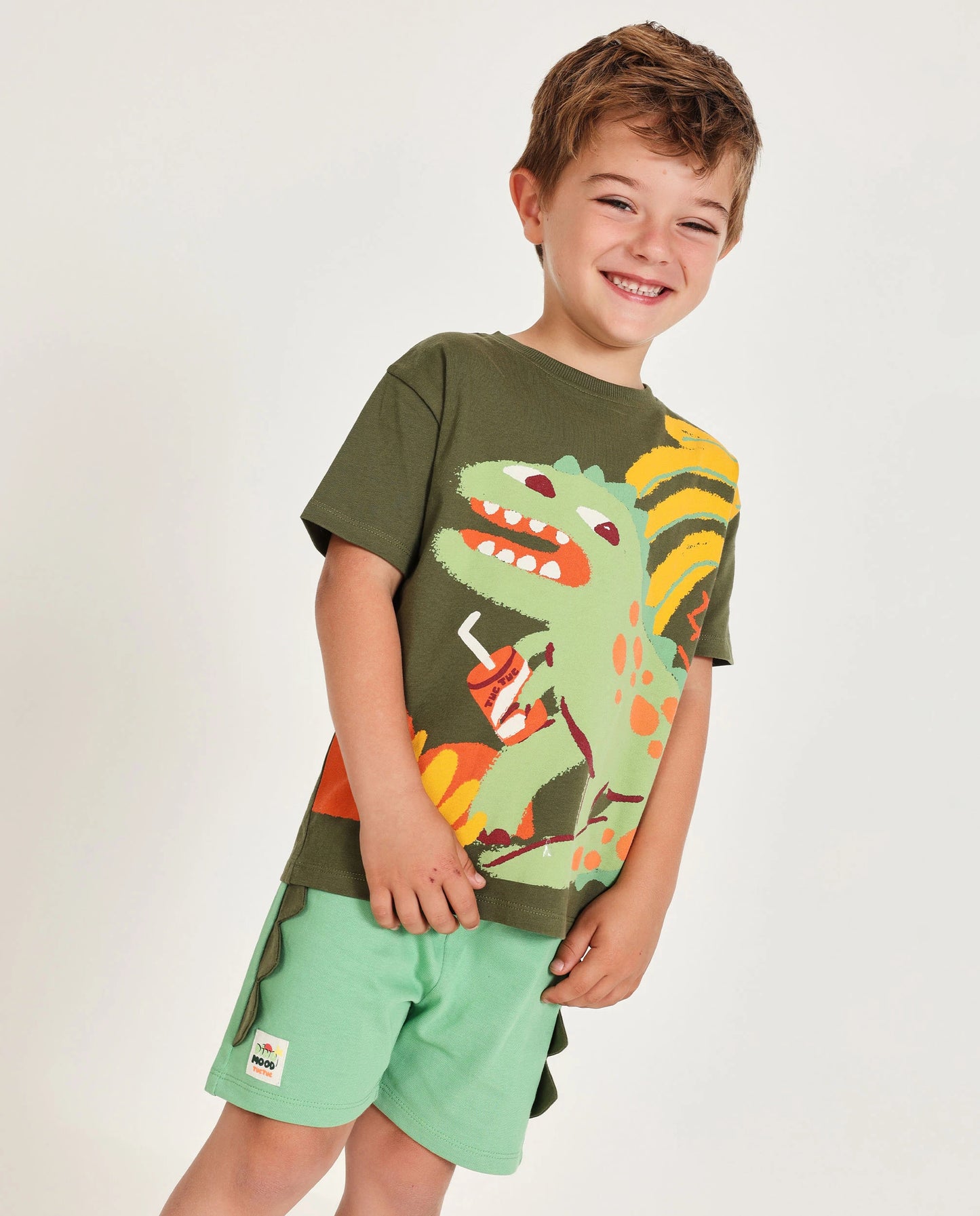 TucTuc Conjunto de niño de punto con apliques laterales