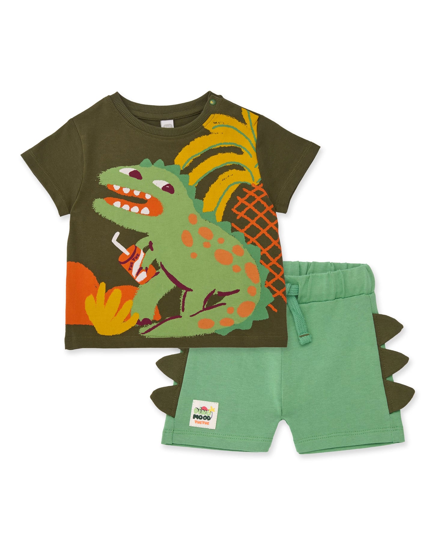 TucTuc Conjunto de niño de punto con apliques laterales