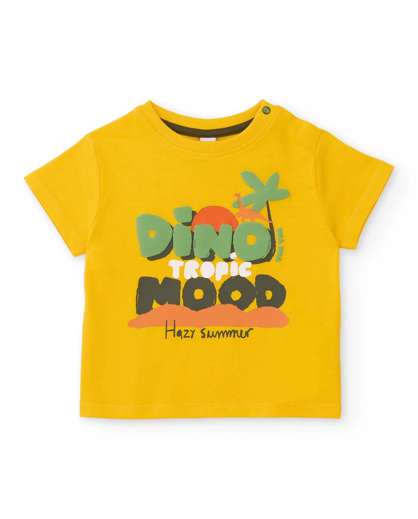 TucTuc Conjunto Camiseta de niño de punto con estampado frontal Bañador secado rápido