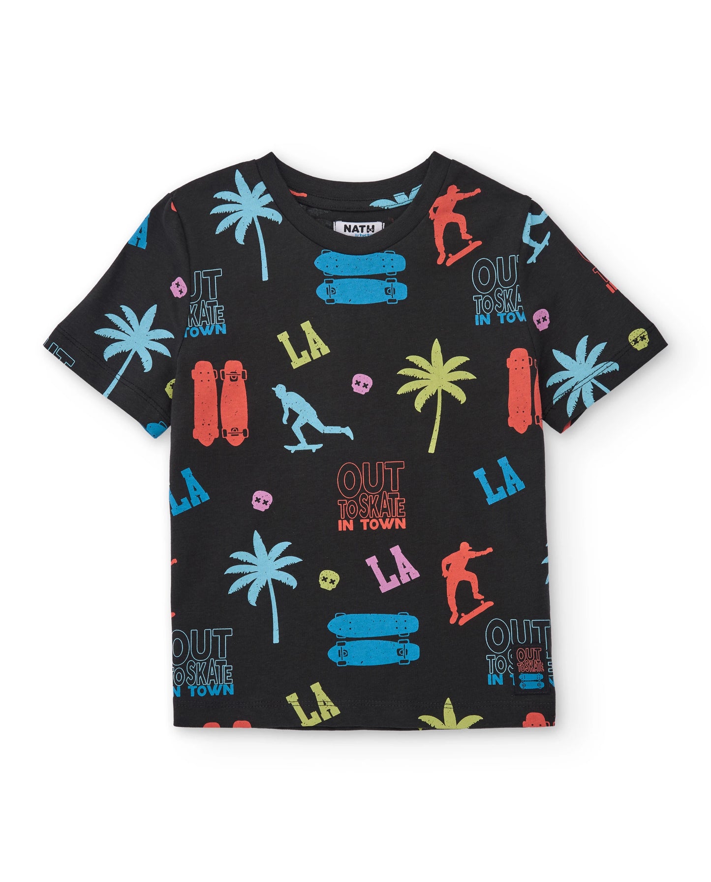 TucTuc NK Conjunto de niño de punto con estampado urbano