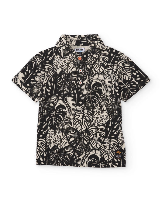TucTuc NK Conjunto Niño Polo Tropical y Bermuda de punto con Bolsillo Lateral