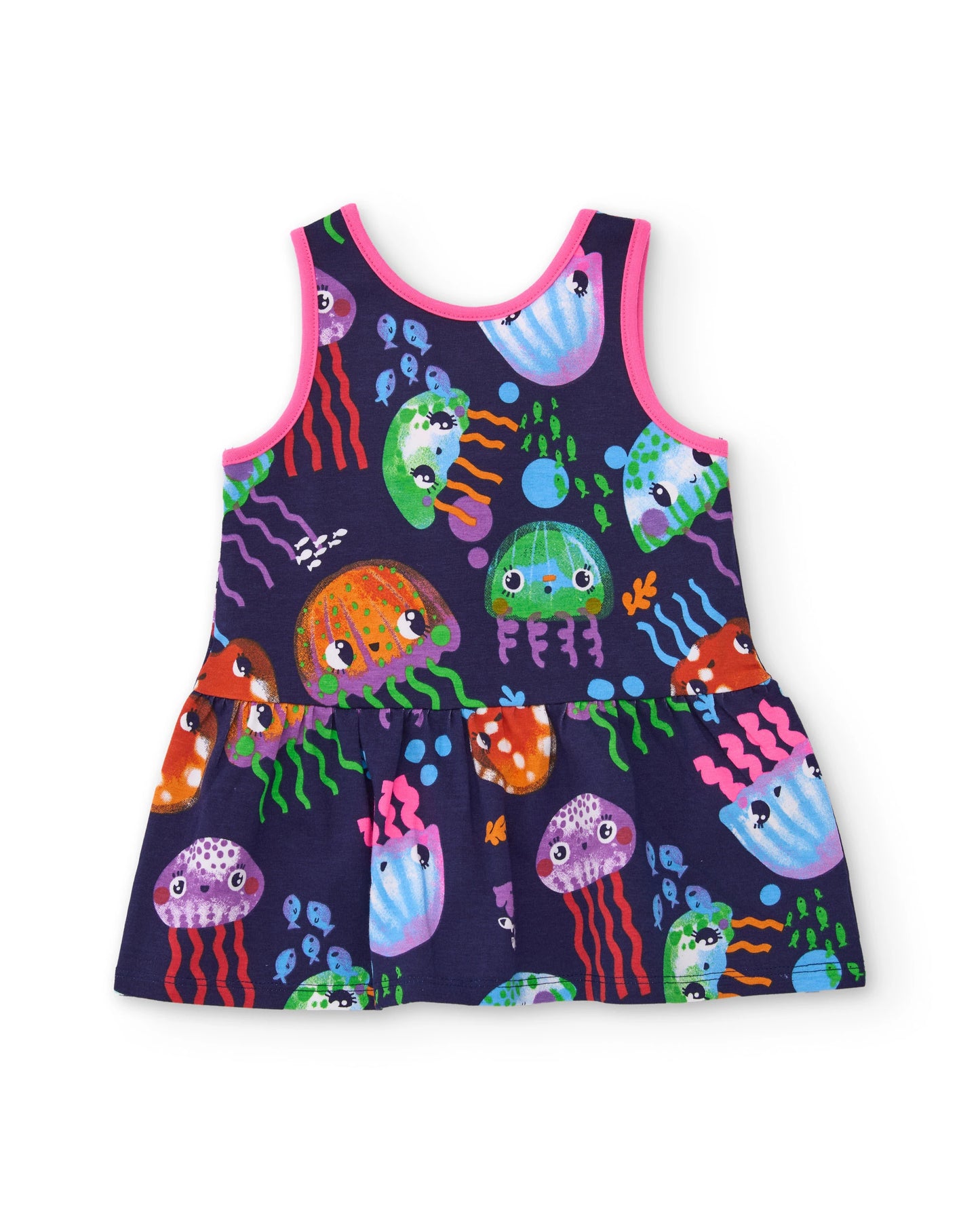 TucTuc Vestido de niña Estampado Marino De Medusa