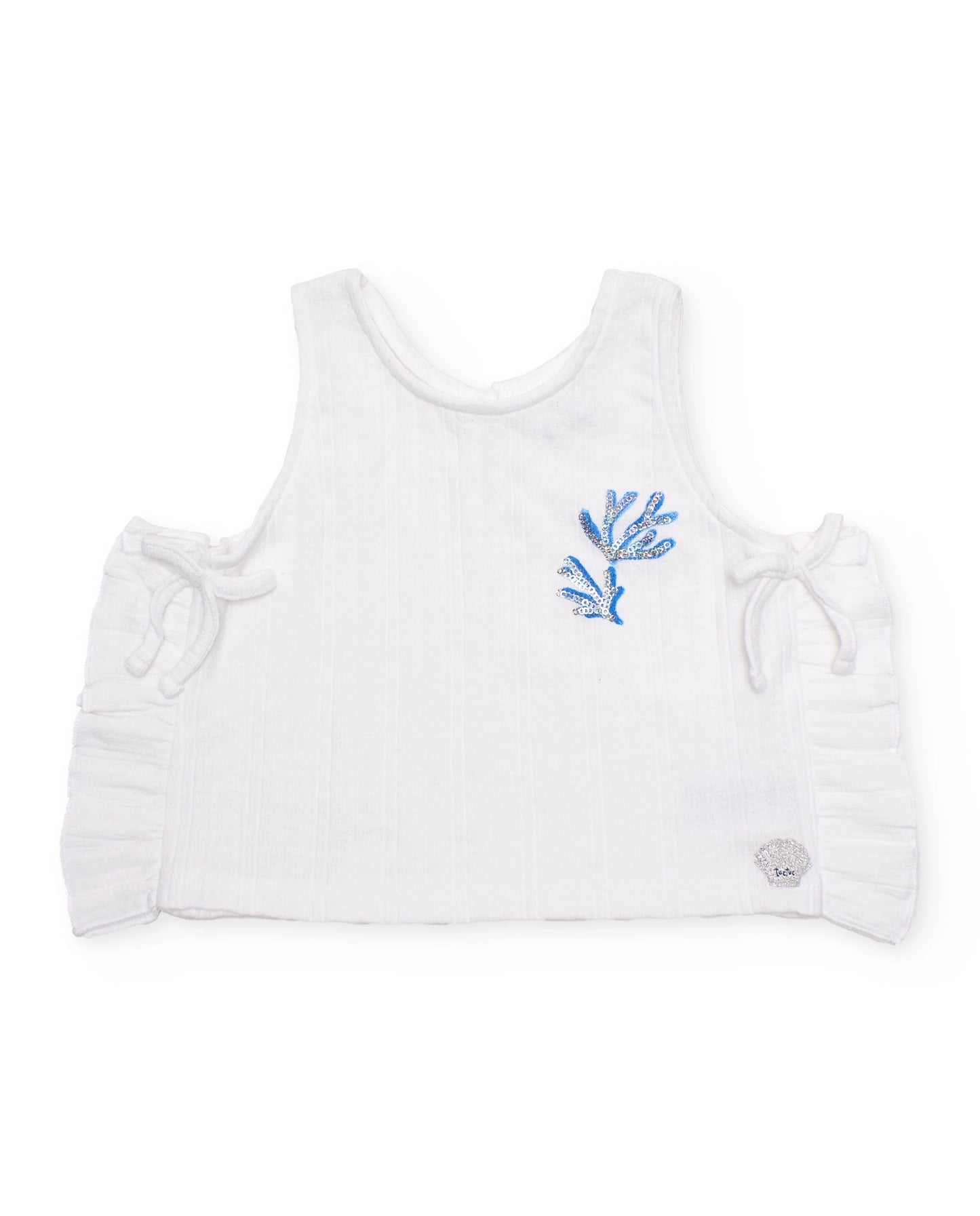 TucTuc Conjunto Niña Falda plana con doble volante