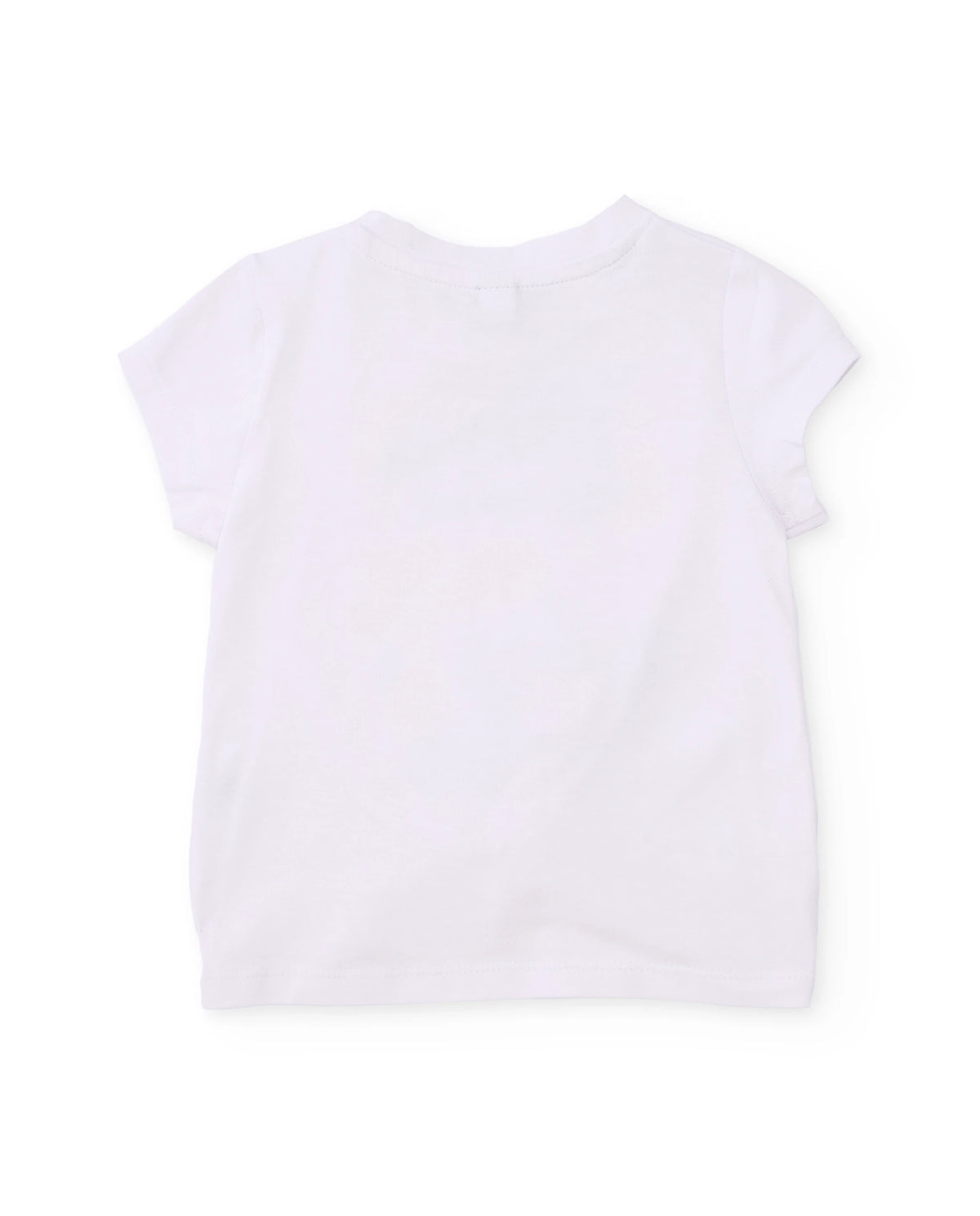 TucTuc Conjunto Camiseta de niña de punto y nudo decorativo Leggings punto y tejido elástico