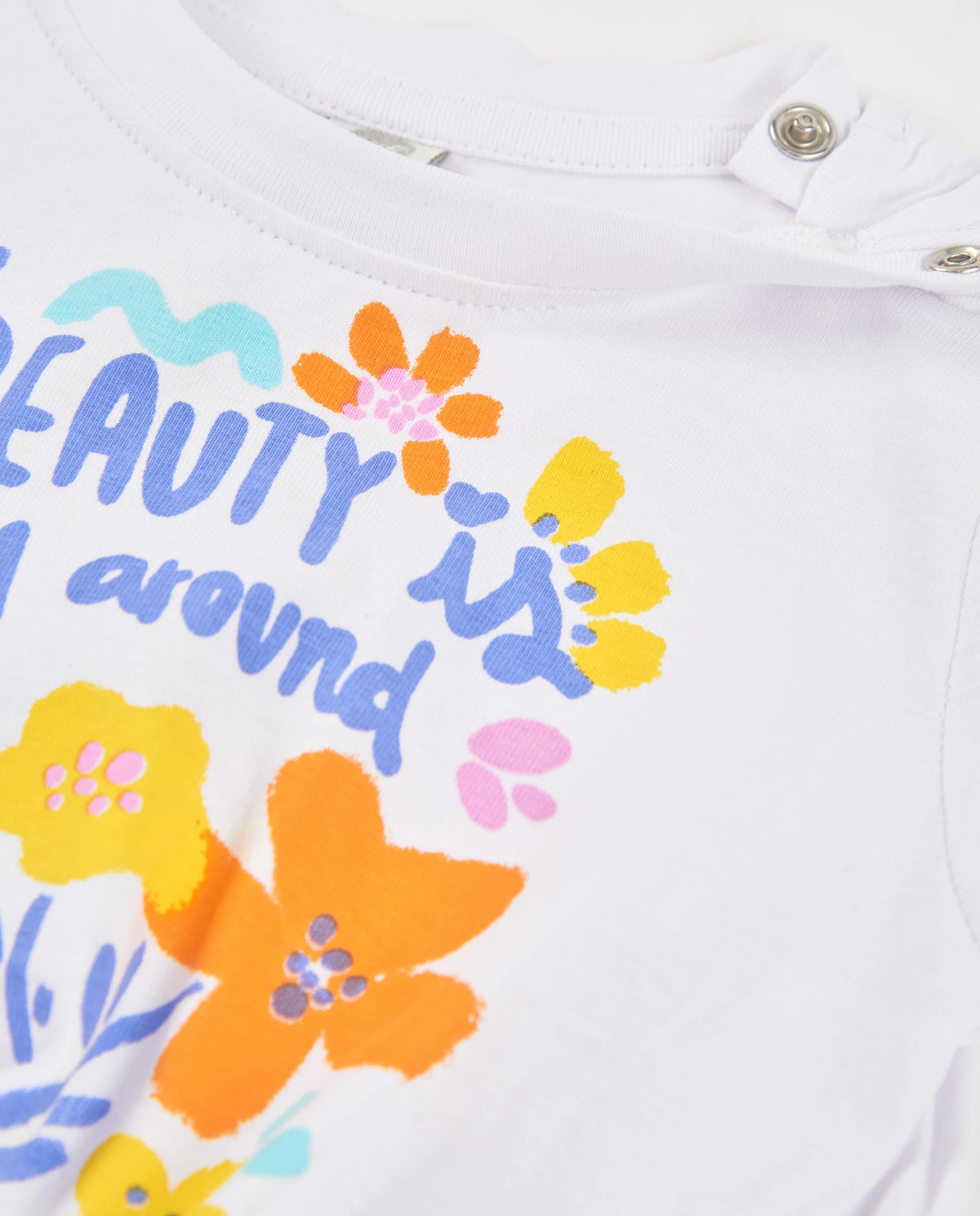 TucTuc Conjunto Camiseta de niña de punto y nudo decorativo Leggings punto y tejido elástico