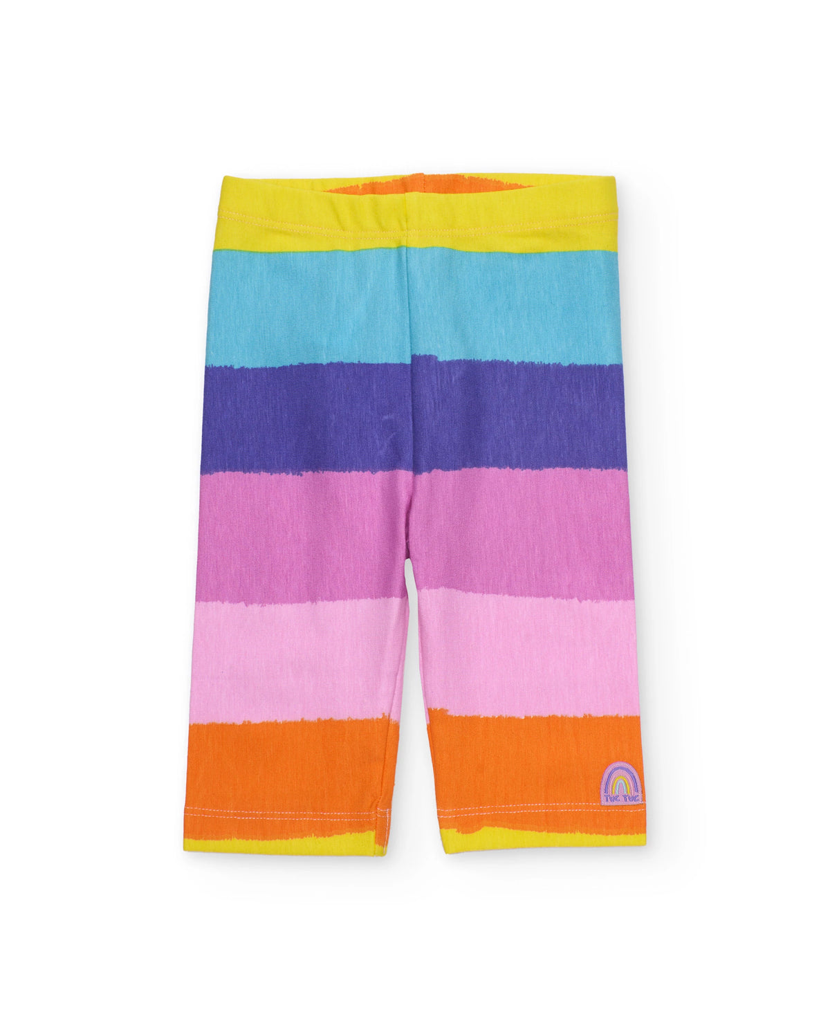 TucTuc Conjunto Camiseta de niña de punto y nudo decorativo Leggings punto y tejido elástico