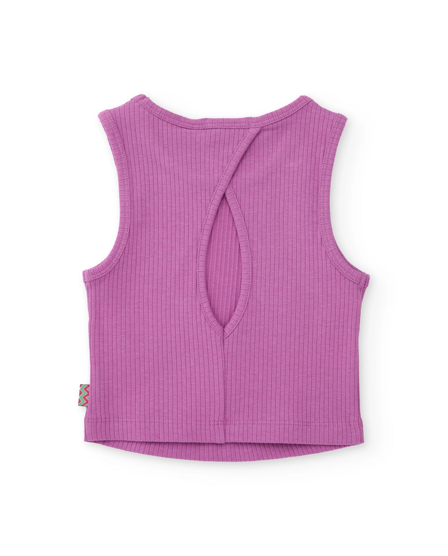 TucTuc NK Top de niña de punto con tejido canalé Pantalones plana con pernera ancha